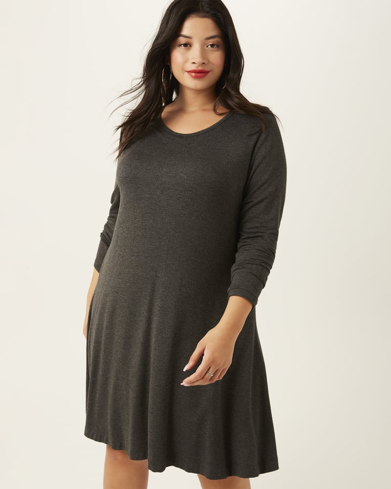 Front of plus size Mavis A-Line Knit Dress by Workshop | Dia&Co | dia_product_style_image_id:170277